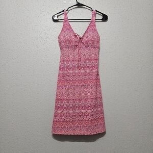 Tommy Bahama Island Cays Pointelle Coverup Adjustable Dress XS Pink Swim Beach